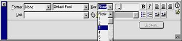 ����������� ������� ������ � Macromedia Dreamweaver 3