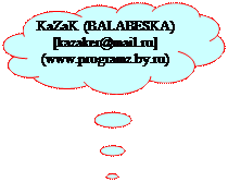 �������-������: KaZaK (BALABESKA)
[kazaker@mail.ru]  (www.programz.by.ru)

