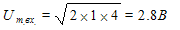 Times New Roman12167772150U_m.��. = sqrt(2\xx 1\xx 4) = 2.8� 
